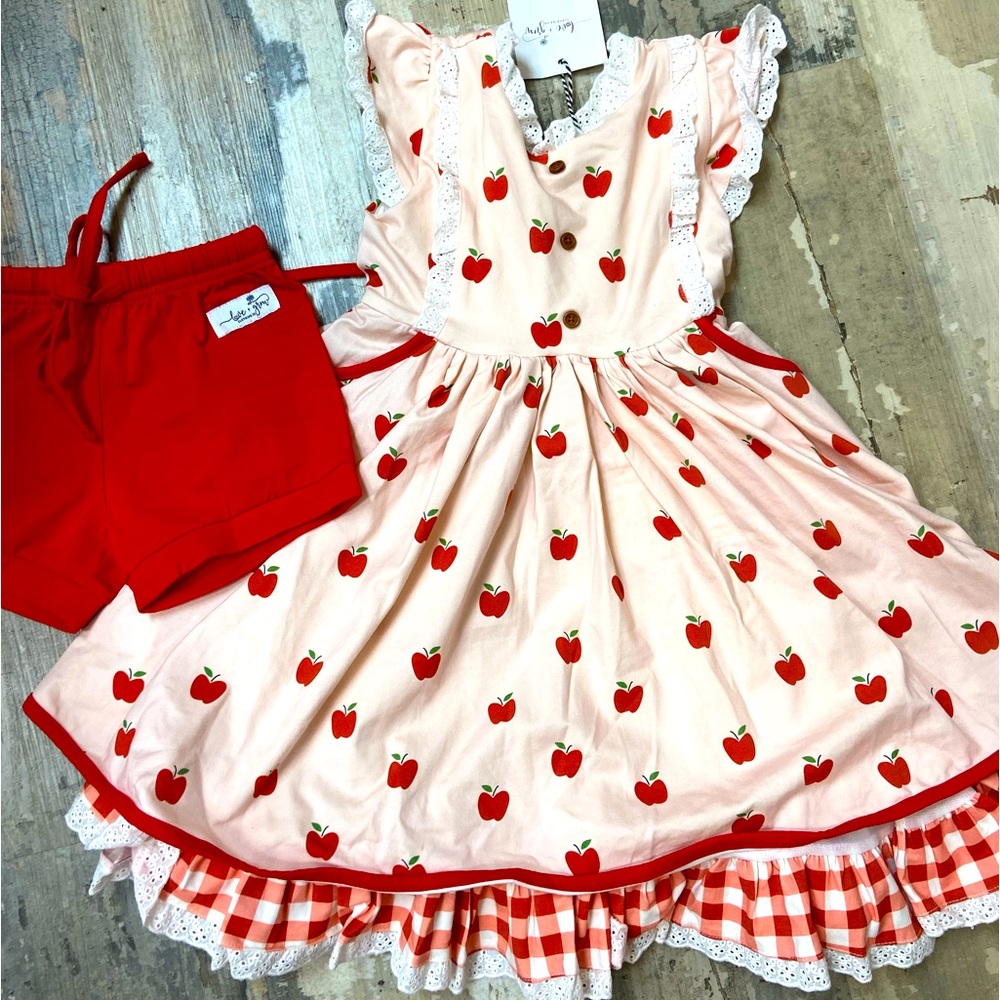 Love & Grow NWT Apple dress, shorts